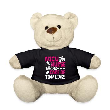 Nicu Nurse Nicu Nurse Taking Care Of Tiny Lives - Teddy Bear - black - Front