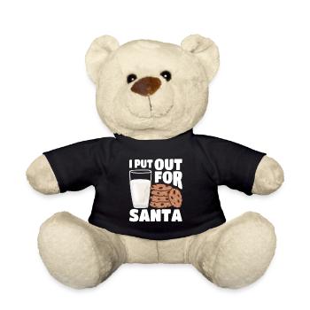 Ich habe für den Weihnachtsmann lustige Weihnacht - Teddy - Schwarz - Vorne