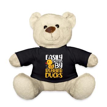 easily excited by rubber ducks - Teddy - Schwarz - Vorne