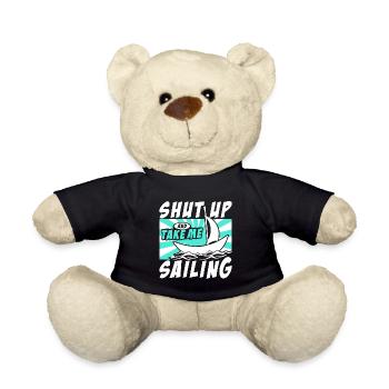 Halt Die Klappe Und Nimm Mich Mit Zum Segeln - Teddy - Schwarz - Vorne