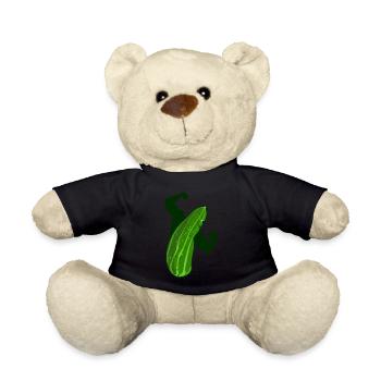 Gurken Bodybuilder Bodybuilding Gurke - Teddy - Schwarz - Vorne