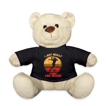 J’aime vraiment le football - Nounours - noir - Devant