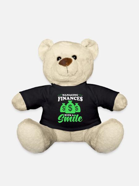 Gift for Finance Managers - Teddy Bear - black