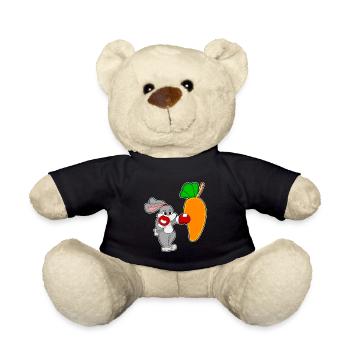 Rabbit Boxer Punching Bag Boxing - Teddy Bear - black - Front