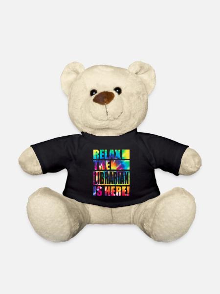 Librarian Lustiger Spruch - Teddy - Schwarz