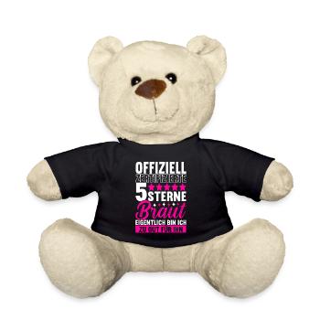 Junggesellinnenabschied Braut - Teddy - Schwarz - Vorne