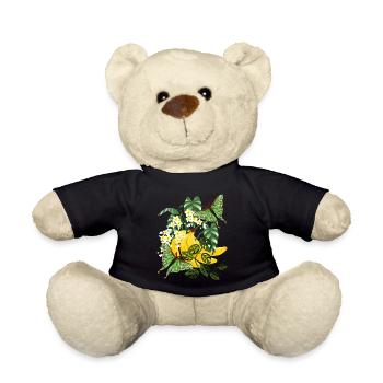 Banane mit Schmetterlingen - Teddy - Schwarz - Vorne