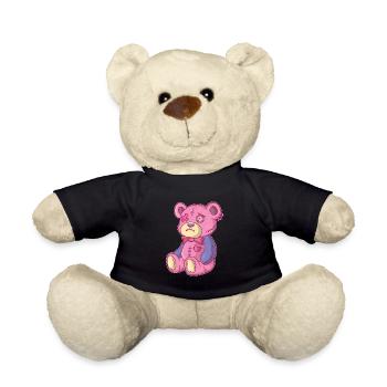 Kawaii Pastell Goth Teddybär Gothic Occult Voodoo - Teddy - Schwarz - Vorne