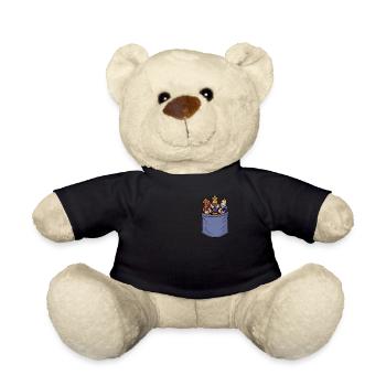 Chess Chest Pocket Player Grandmaster Queen Chess - Teddy Bear - black - Front