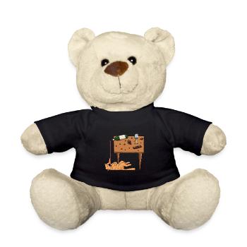 Red Wine Lover Wine Drinker Wine Tester Wine - Nounours - noir - Devant