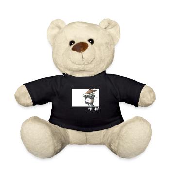 Panda Doodle Chinesischer Hanzi Pandabär Freund - Teddy - Schwarz - Vorne