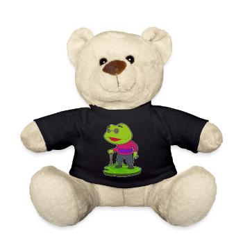 Bâton de marche de retraité grenouille - Nounours - noir - Devant