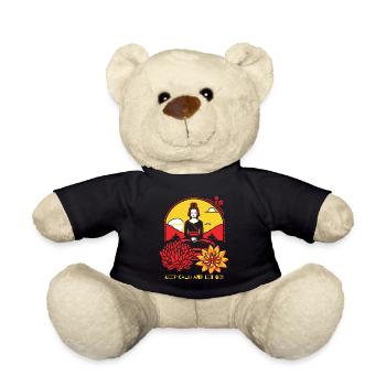 Ruhe bewahren und loslassen mit Yoga - Teddy - Schwarz - Vorne