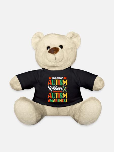 Autismus Autist - Teddy - Schwarz