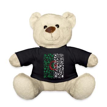 FLAG ALGERIA Z AMAZIGH BERBER KABYLE - Teddy Bear - black - Front