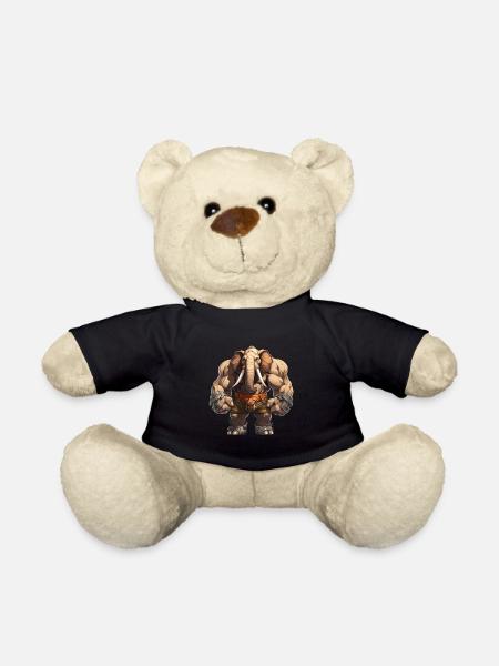 Bodybuilder Elefant - Teddy - Schwarz