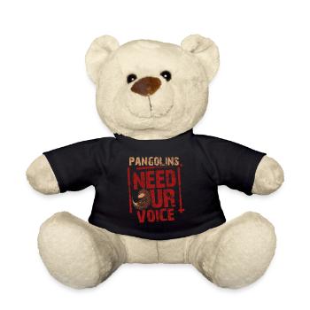 Pangolins need our voice Owners of - Teddy Bear - black - Front