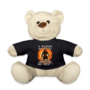 Wikinger Krieger Mutige Krieger des Nordens - Teddy - Schwarz - Vorne
