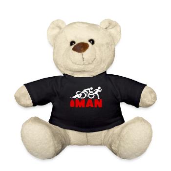 Triathlon Joke Triathletes Triathlete - Teddy Bear - black - Front