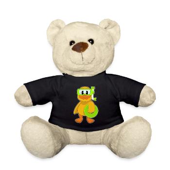 Duck Diver Snorkel Diving - Teddy Bear - black - Front