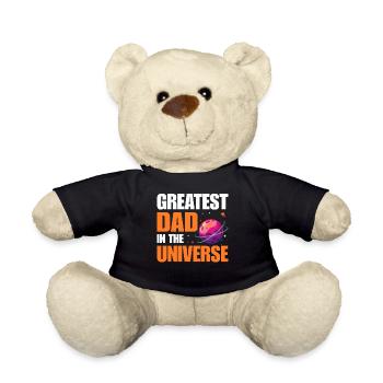 Greatest Dad In The Universe Science Dad Funny - Teddy Bear - black - Front
