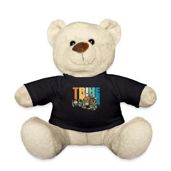Retro Trike Threewheeler Trikebike Tricycle - Teddy Bear - black - Front