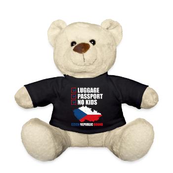 Gepäckpass Tschechische Republik Gebundener - Teddy - Schwarz - Vorne