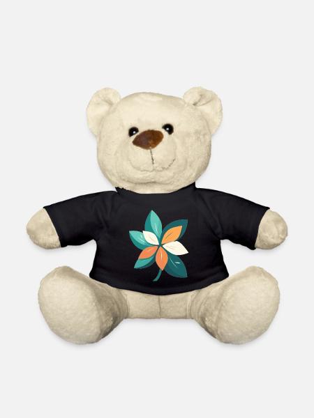 Jasmine flower in cartoon style - Teddy Bear - black