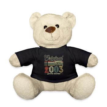 Original 2003 Vintage Jahrgang Retro Geburtstag - Teddy - Schwarz - Vorne