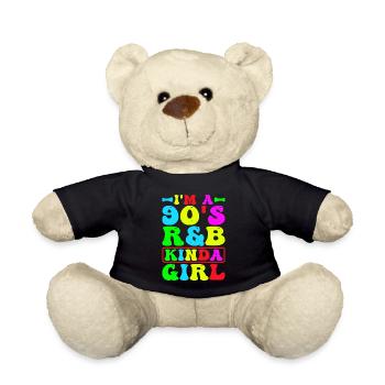 I'm A 90's R'B Kinda Girl 20 - Teddy Bear - black - Front