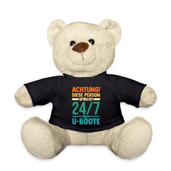 Tauchboot Unterseeboot Unterwasserboot U-Boot - Teddy - Schwarz - Vorne