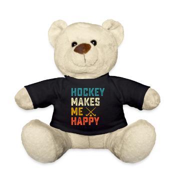 Hockey Eishockey Hockey sur glace - Nounours - noir - Devant