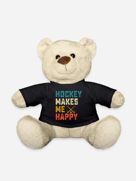 Hockey Eishockey Ice Hockey - Teddy - Schwarz