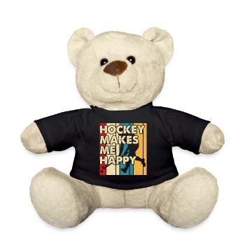 Hockey Eishockey Hockey sur glace - Nounours - noir - Devant