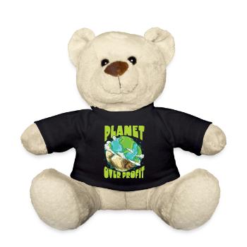 Klimawandel Umwelt Tag Der Erde Planet - Teddy - Schwarz - Vorne