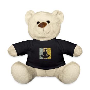Meditation - Teddy Bear - black - Front
