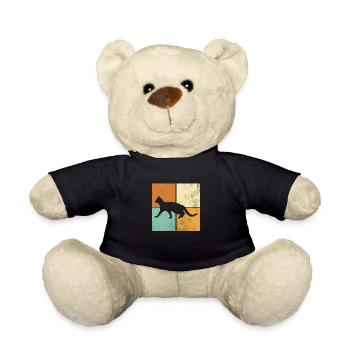 Cow - Teddy Bear - black - Front
