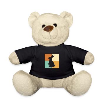 Hare - Teddy Bear - black - Front