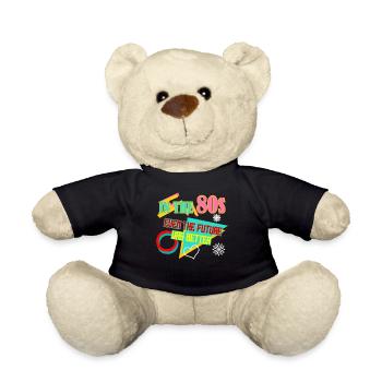 80s Party 80s 1980 Disco - Teddy Bear - black - Front