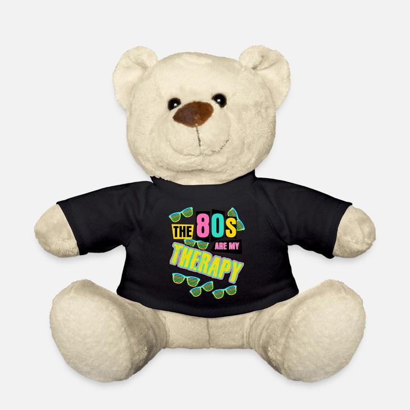 1980 Disco Therapy 80s Party 80er - Teddy - Schwarz
