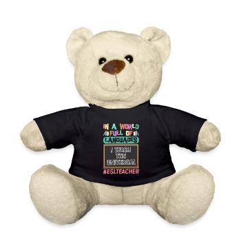 Enseignant d’anglais langue seconde |Langue anglaise |Pour les enseignants d’anglais langue seconde - Nounours - noir - Devant