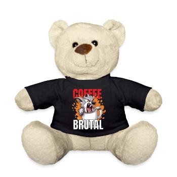 Coffee Brutal - Teddy Bear - black - Front