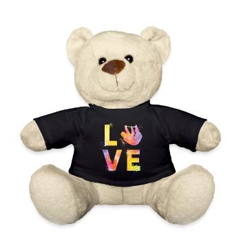 L’amour paresseux - Nounours - noir - Devant