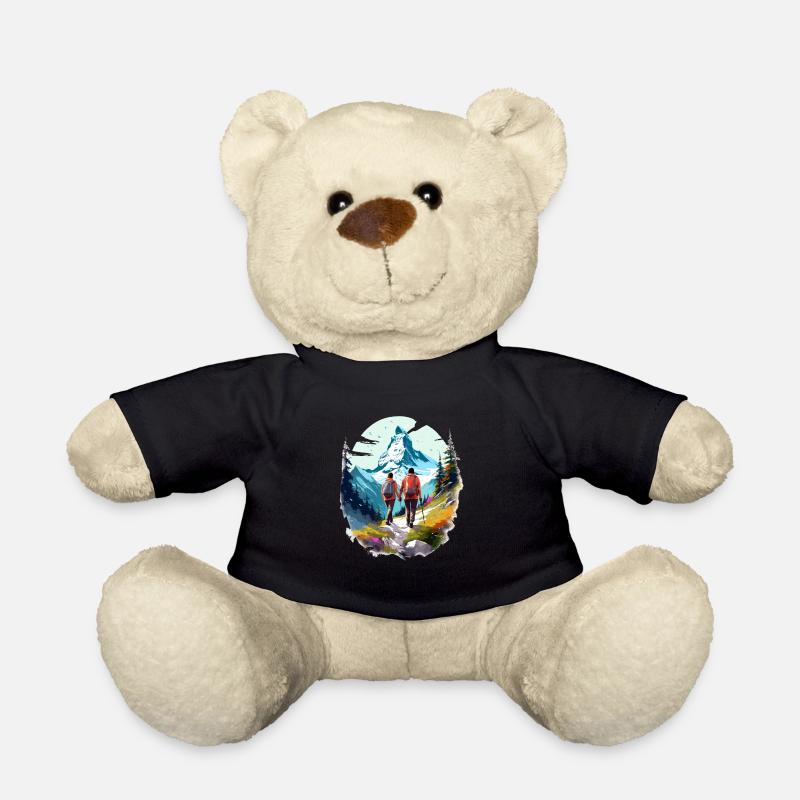Zermatt, Matterhorn, Matterhorn, Wanderer - Teddy - Schwarz