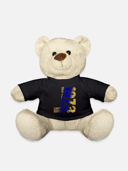 1973 September Limited Edition 50. Geburtstag Deko - Teddy - Schwarz