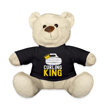 Curling Curling players - Teddy Bear - black - Front
