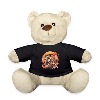Tokio Asien 80er Japanischer Retro Tiger - Teddy - Schwarz - Vorne