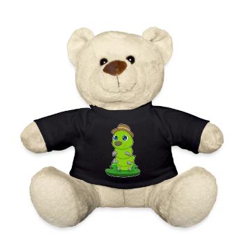 Caterpillar Hat - Teddy Bear - black - Front