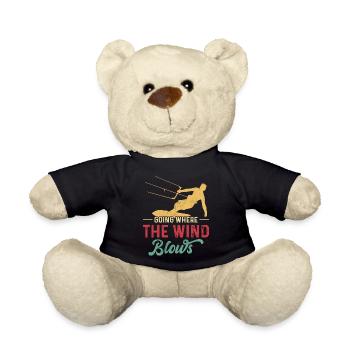 Kitesurf Kitesurfer Kiteboard - Teddy - Schwarz - Vorne