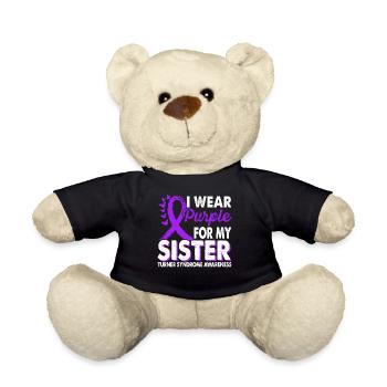 Portez du violet pour le Mois de la sensibilisation - Nounours - noir - Devant